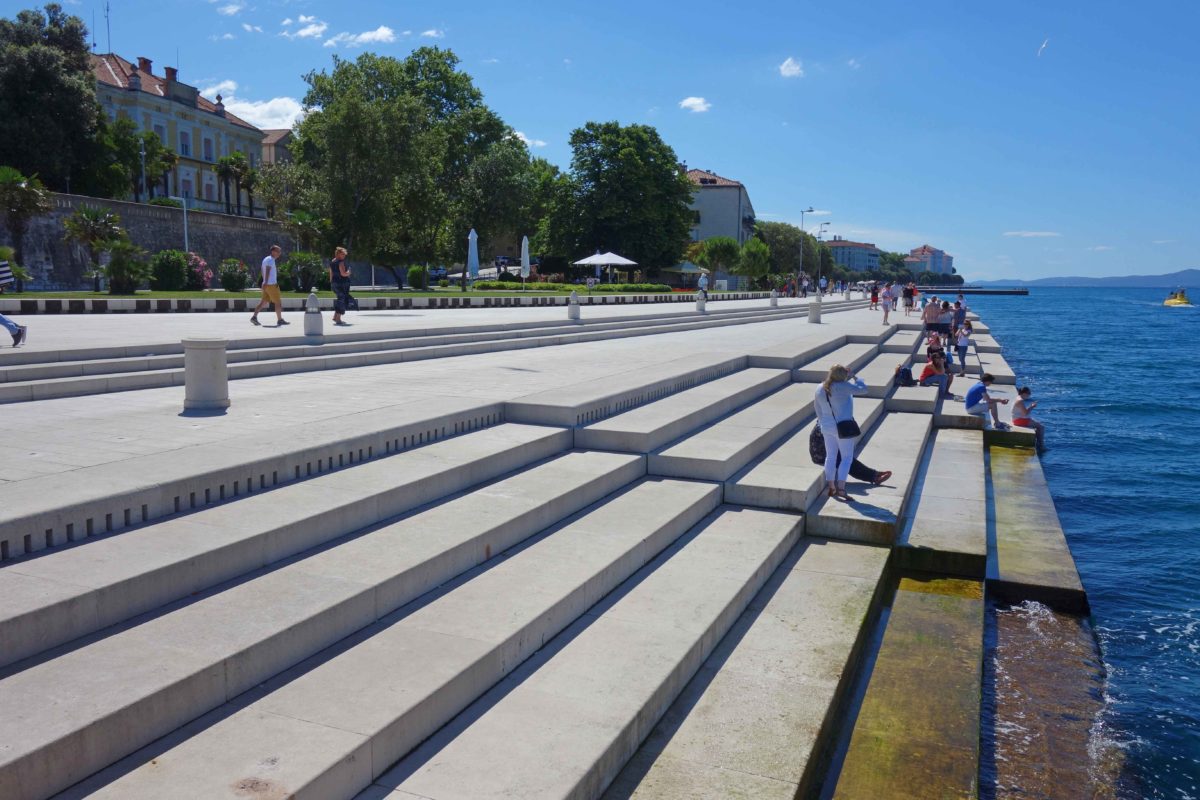 Das Meer spielt die Meeresorgel von Zadar