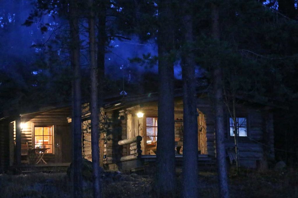 Blockhütte mit Sauna in Finnland