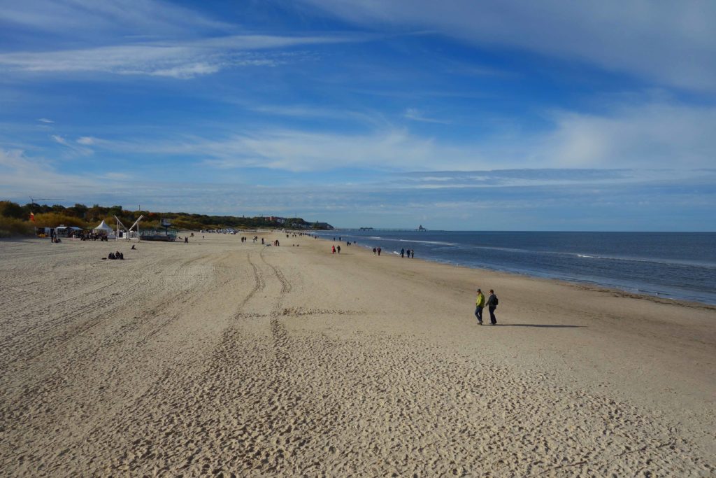 Breiter Sandstrand auf Usedom