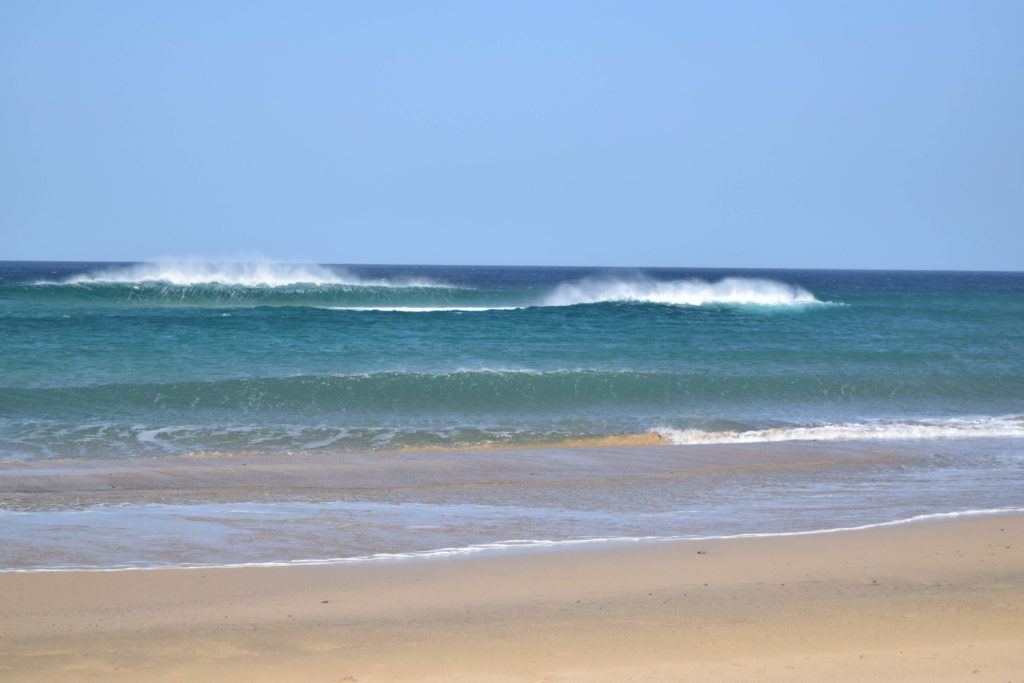 Wellen am Strand von Cofete