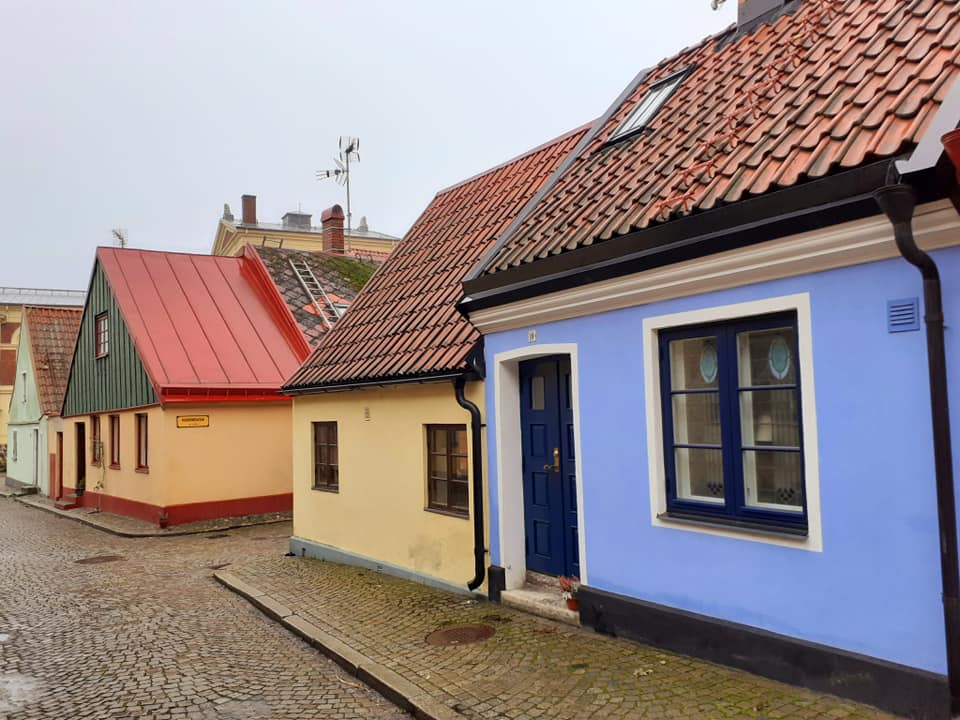 Bunte Häuser in Ystad