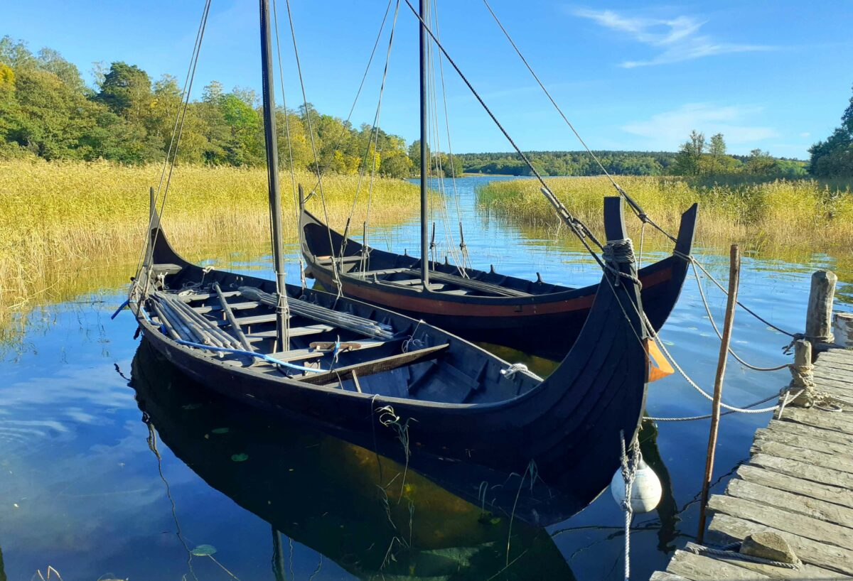 Wikingerboote in Birka