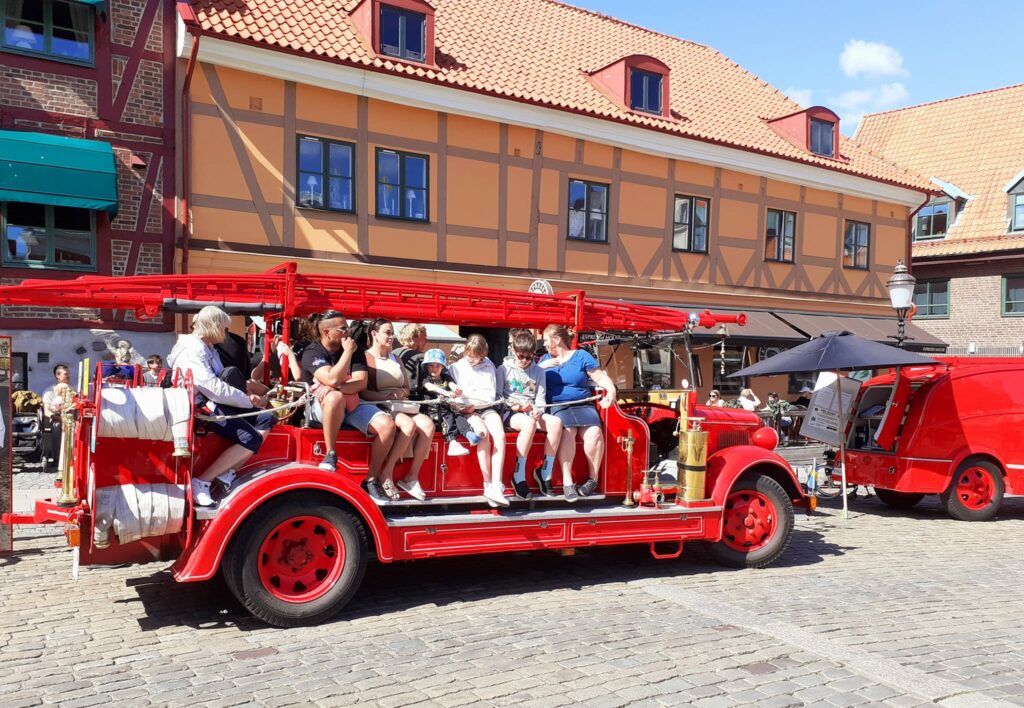 Altes Feuerwehrauto in Ystad