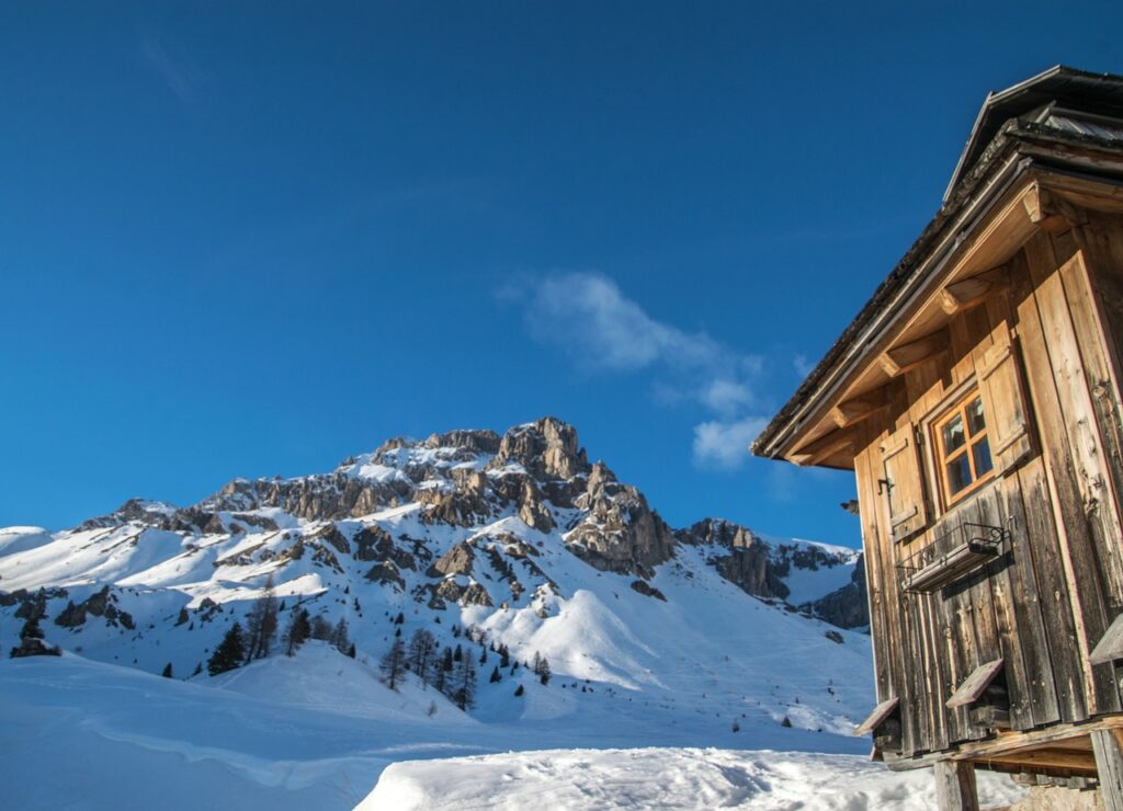 Wintersport in den Dolomiten