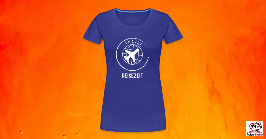 Frauen Premium Bio T-Shirt Reisezeit