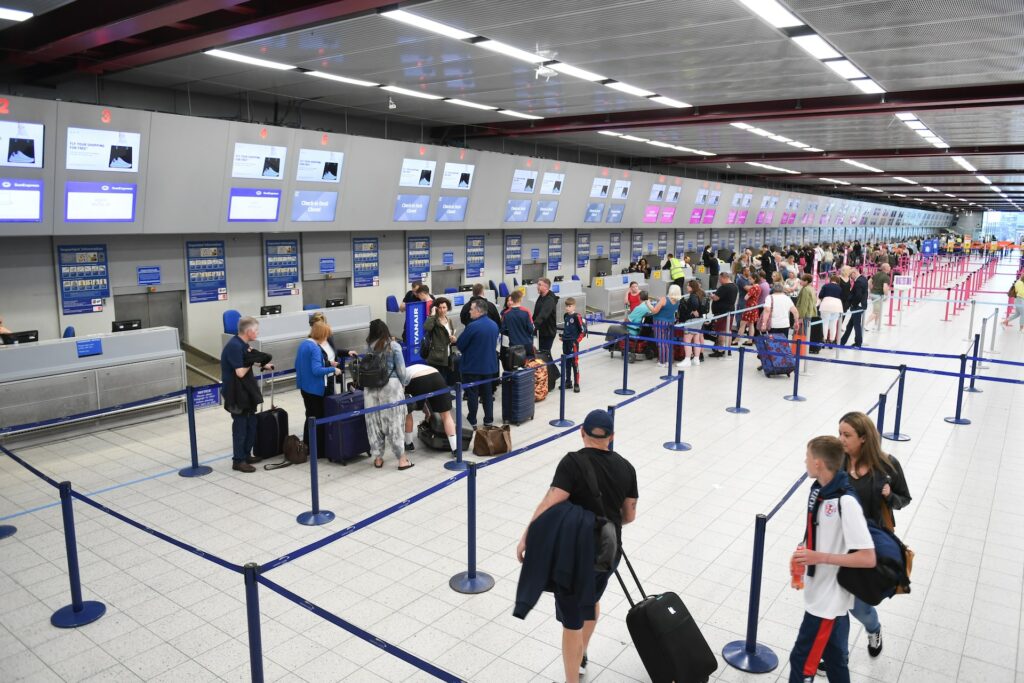 Check-In am Flughafen
