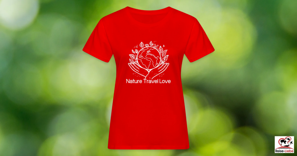 Damen T-Shirt Nature Travel Love aus Bio Baumwolle von Reise-Liebe
