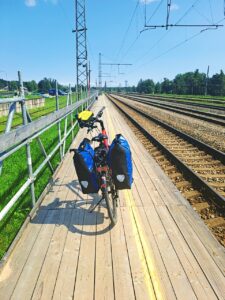 Provisorischer Bahnhof von Tukums