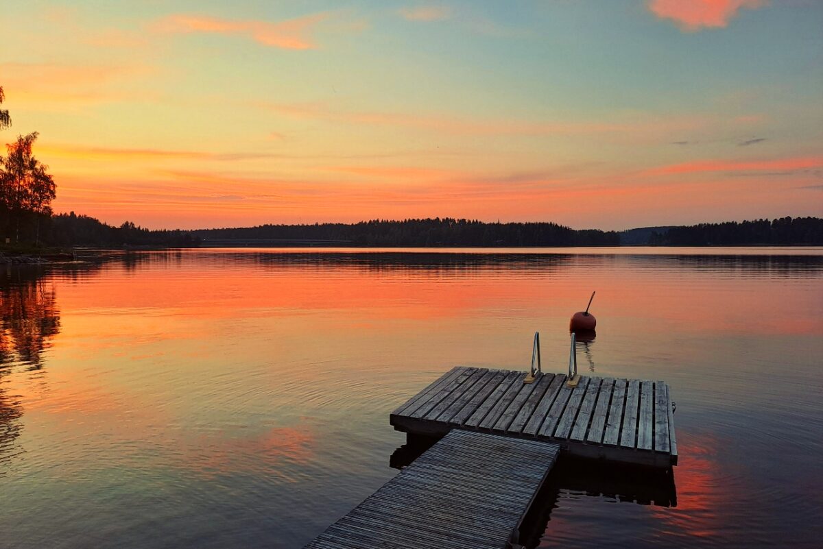 Sonnenuntergang in Ruokolahti