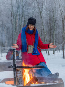 Wintergrillen in Finnland