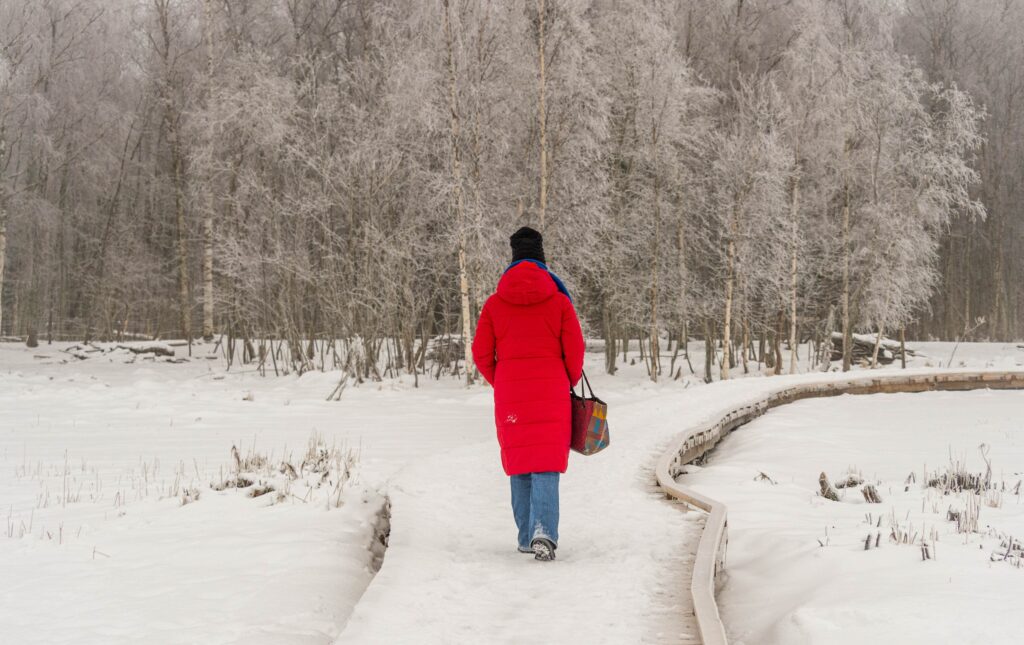 Winterspaziergang auf Hietasaari