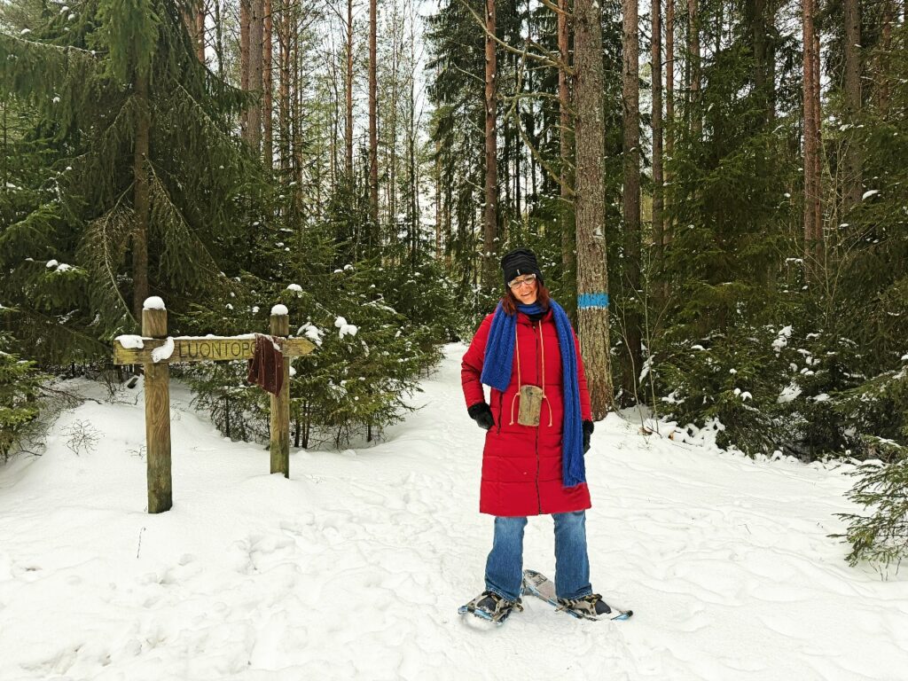 Schneeschuhwandern in Santalahti