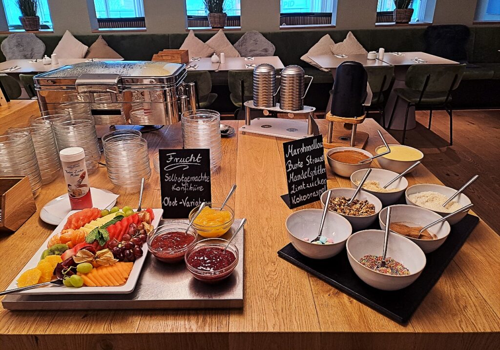 Waffelbelag im Restaurant Güst auf Juist