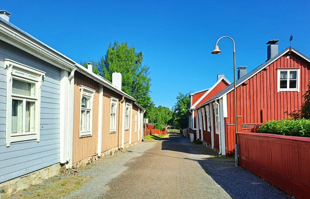 Holzhäuser in Pietarsaari