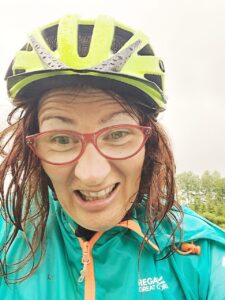 Selfie beim Radfahren