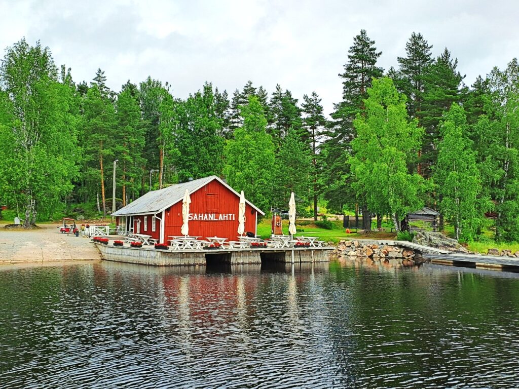 Sahanlahti Resort während einer Saimaa Radreise