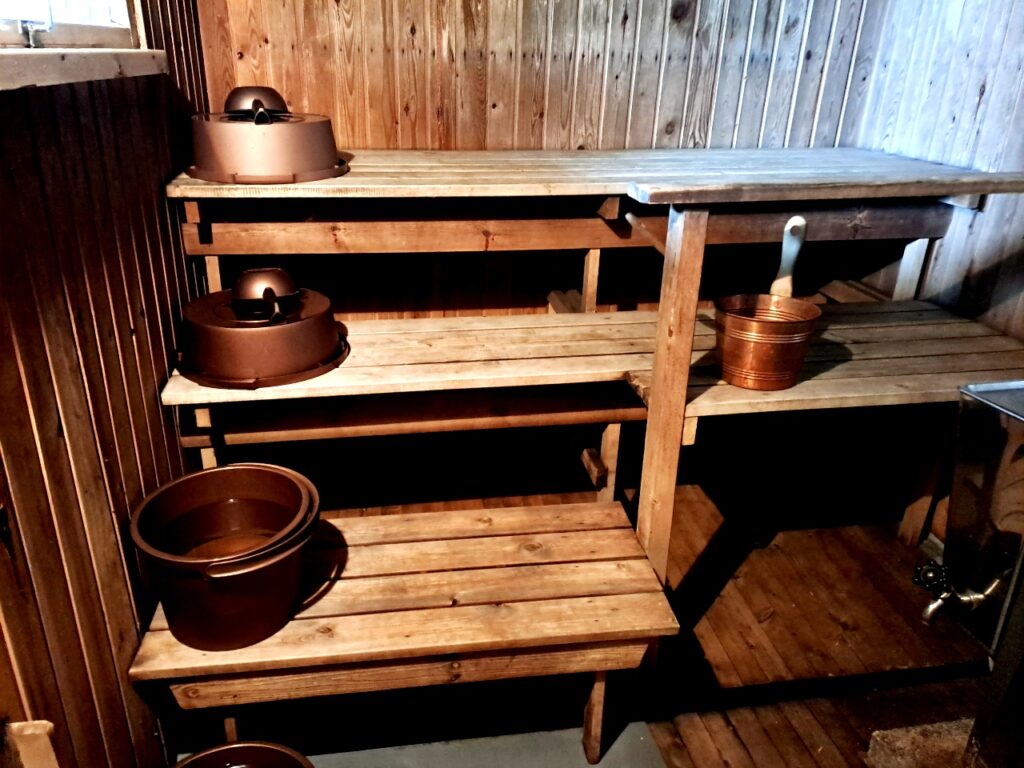 Sauna bei Metsäsydän von innen