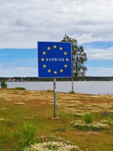Ankunft mit Wasaline in Schweden