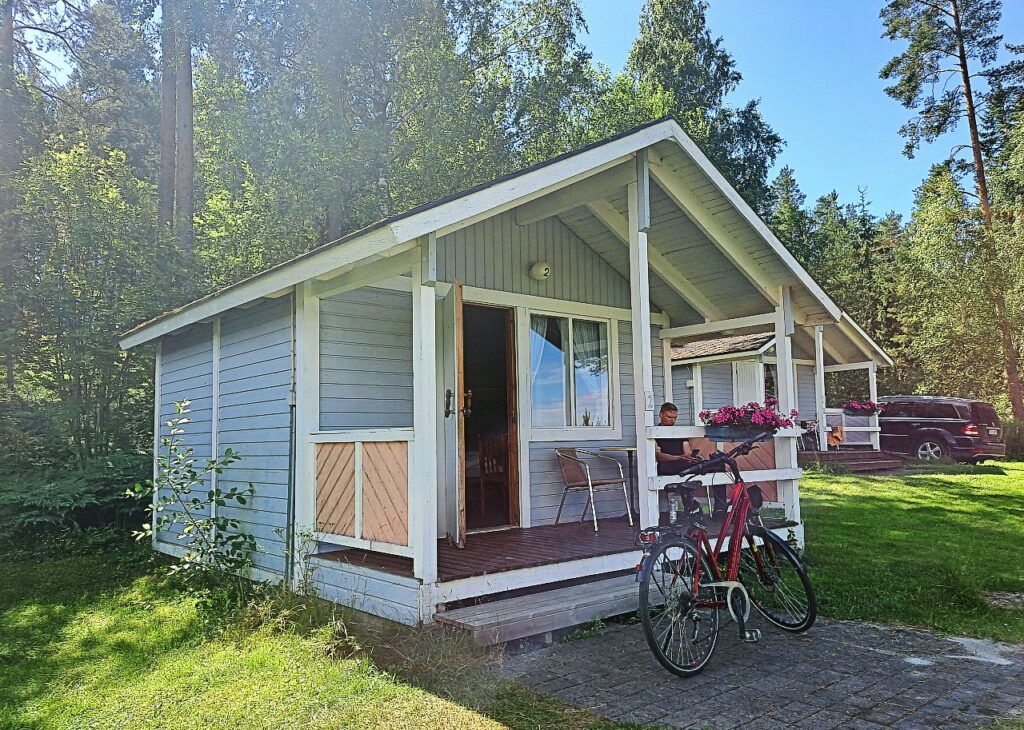 Hütte auf dem Santtioranta Campingplatz
