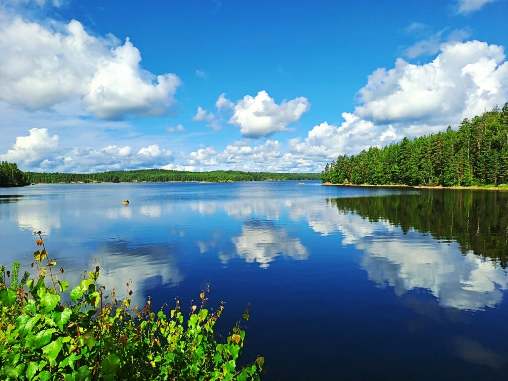 Wasserspiegelung am Saimaa