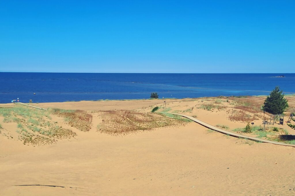 Sandstrand von Kalajoki am EuroVelo 10 finnische Westküste